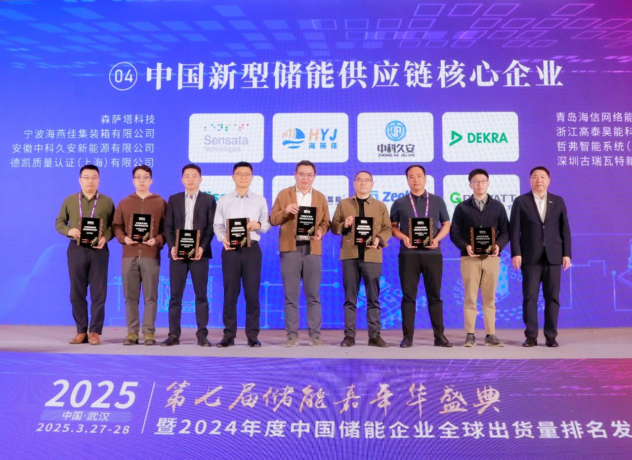 行業(yè)榮譽(yù) | 高泰昊能榮獲2024年度中國新型儲能百大品牌